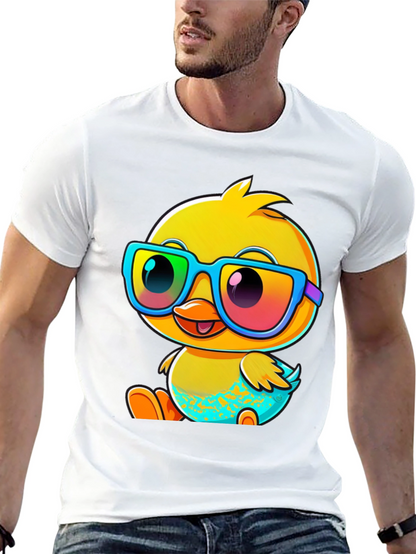 Duck With Glasses Graphic Tee - Fun & Stylish