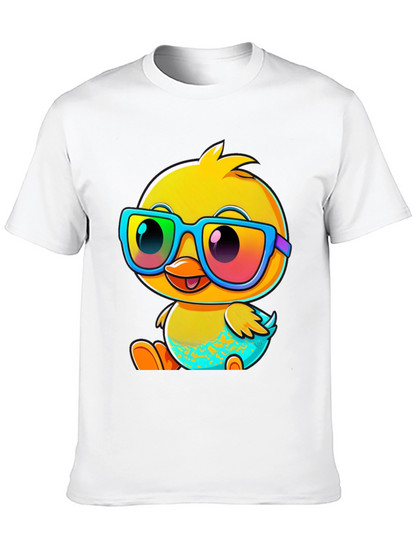 Duck With Glasses Graphic Tee - Fun & Stylish