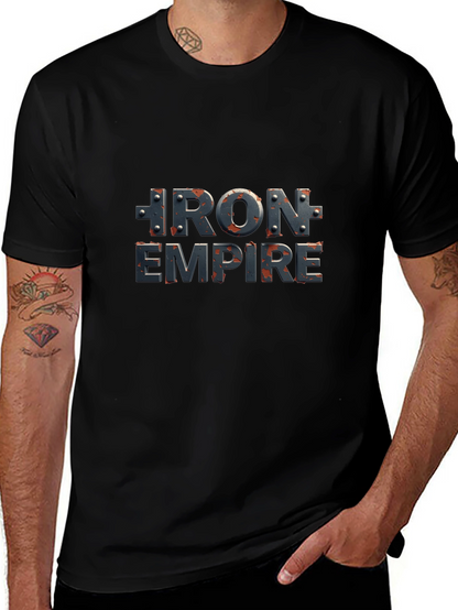 Iron Empire Black T-Shirt - Bold Graphic Tee