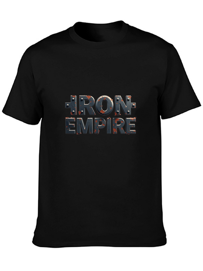Iron Empire Black T-Shirt - Bold Graphic Tee