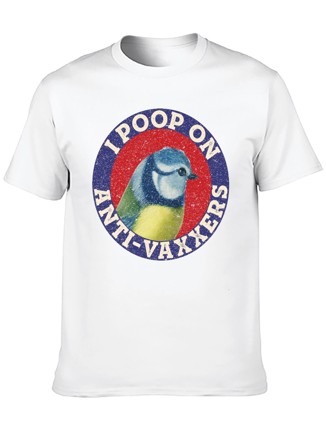 I Poop On Anti-Vaxxers Bird Graphic Tee