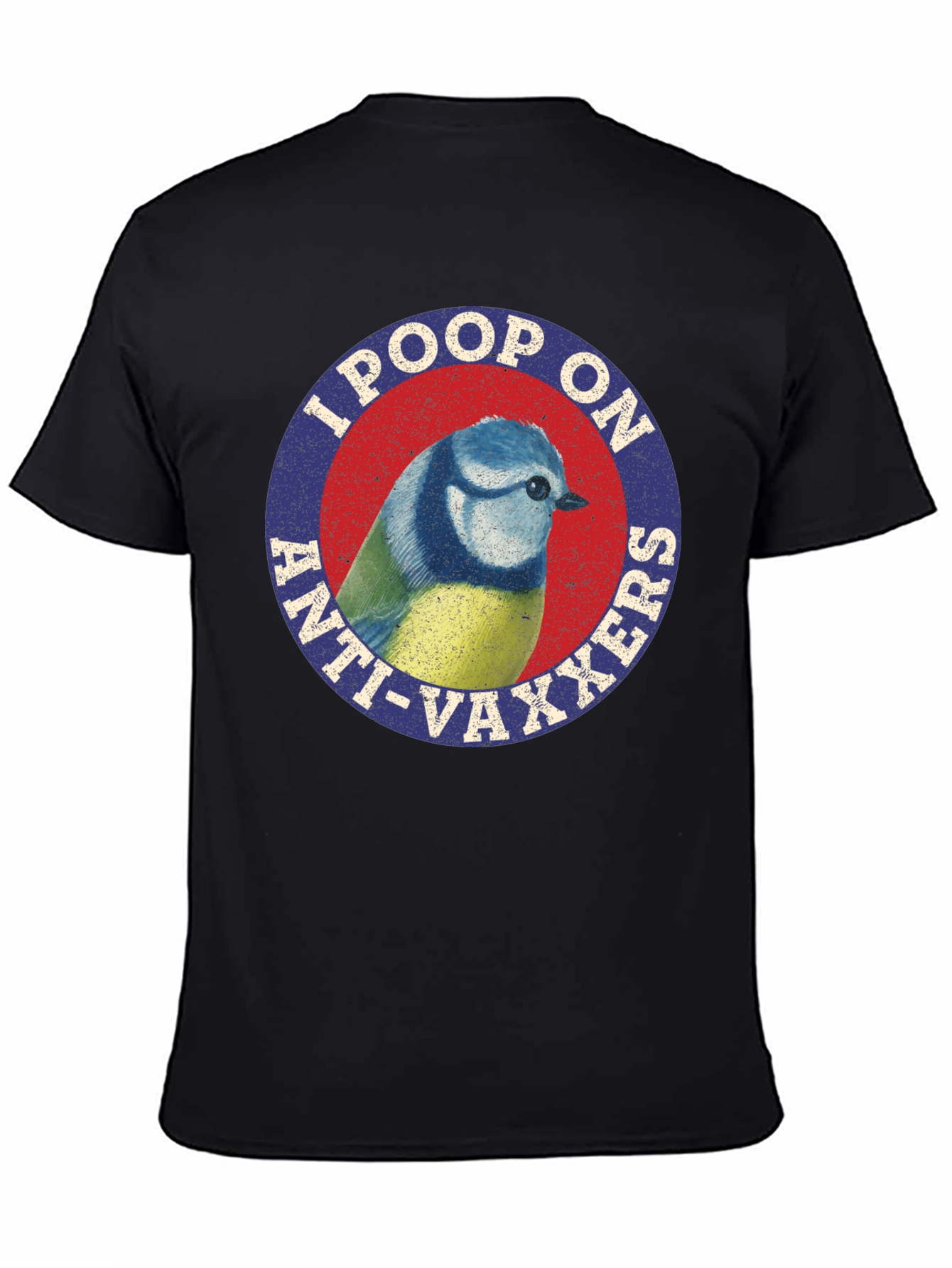 I Poop On Anti-Vaxxers Bird Graphic Tee