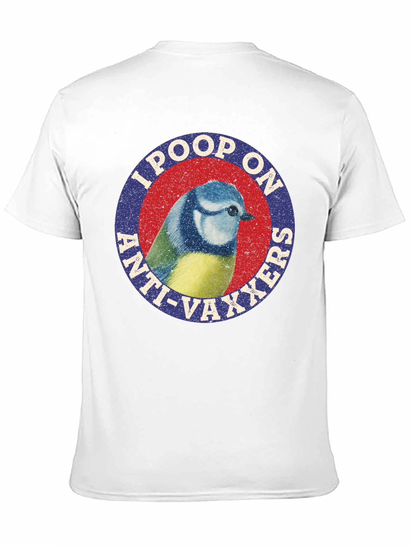 I Poop On Anti-Vaxxers Bird Graphic Tee