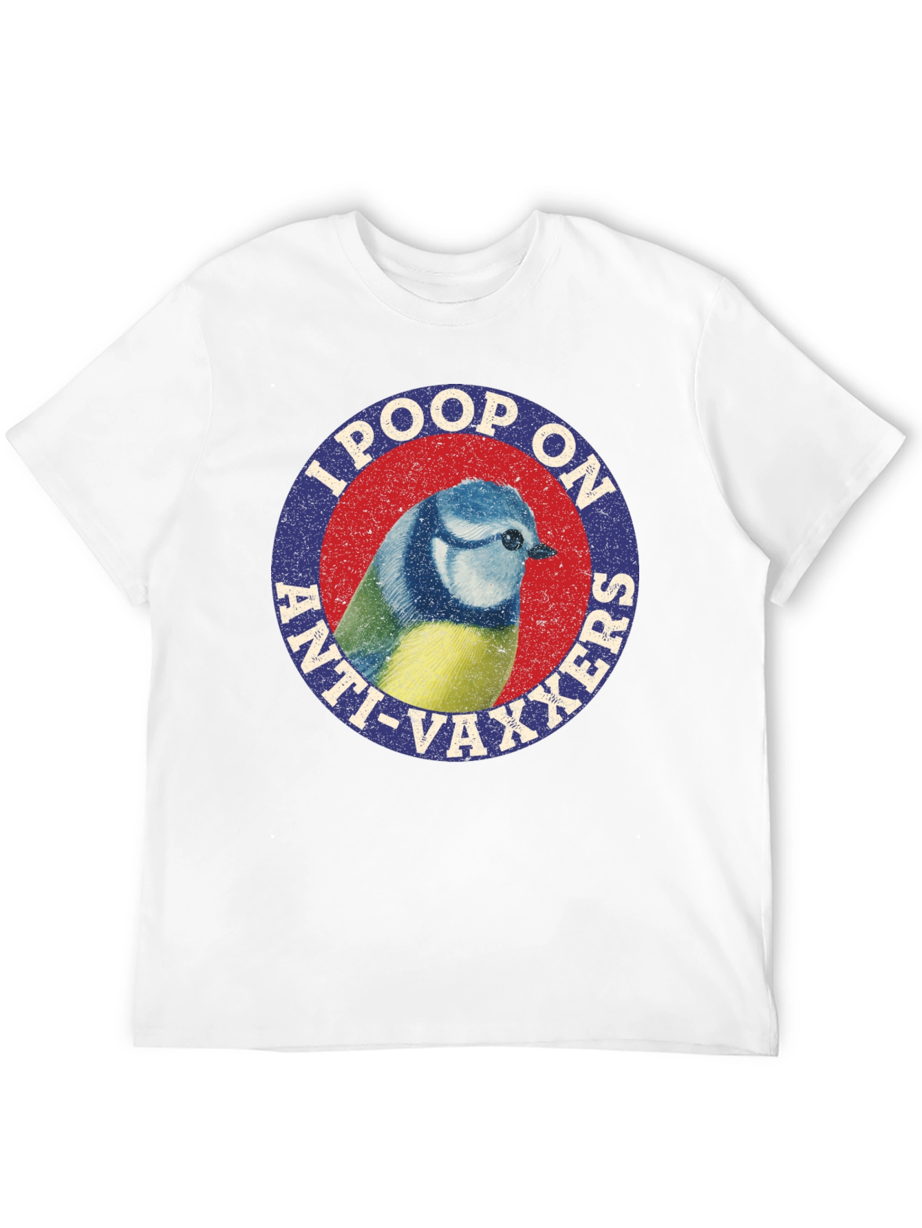 I Poop On Anti-Vaxxers Bird Graphic Tee