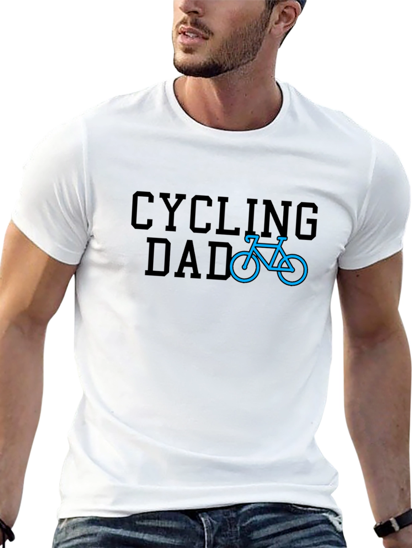 Cycling Dad Graphic T-Shirt - Black