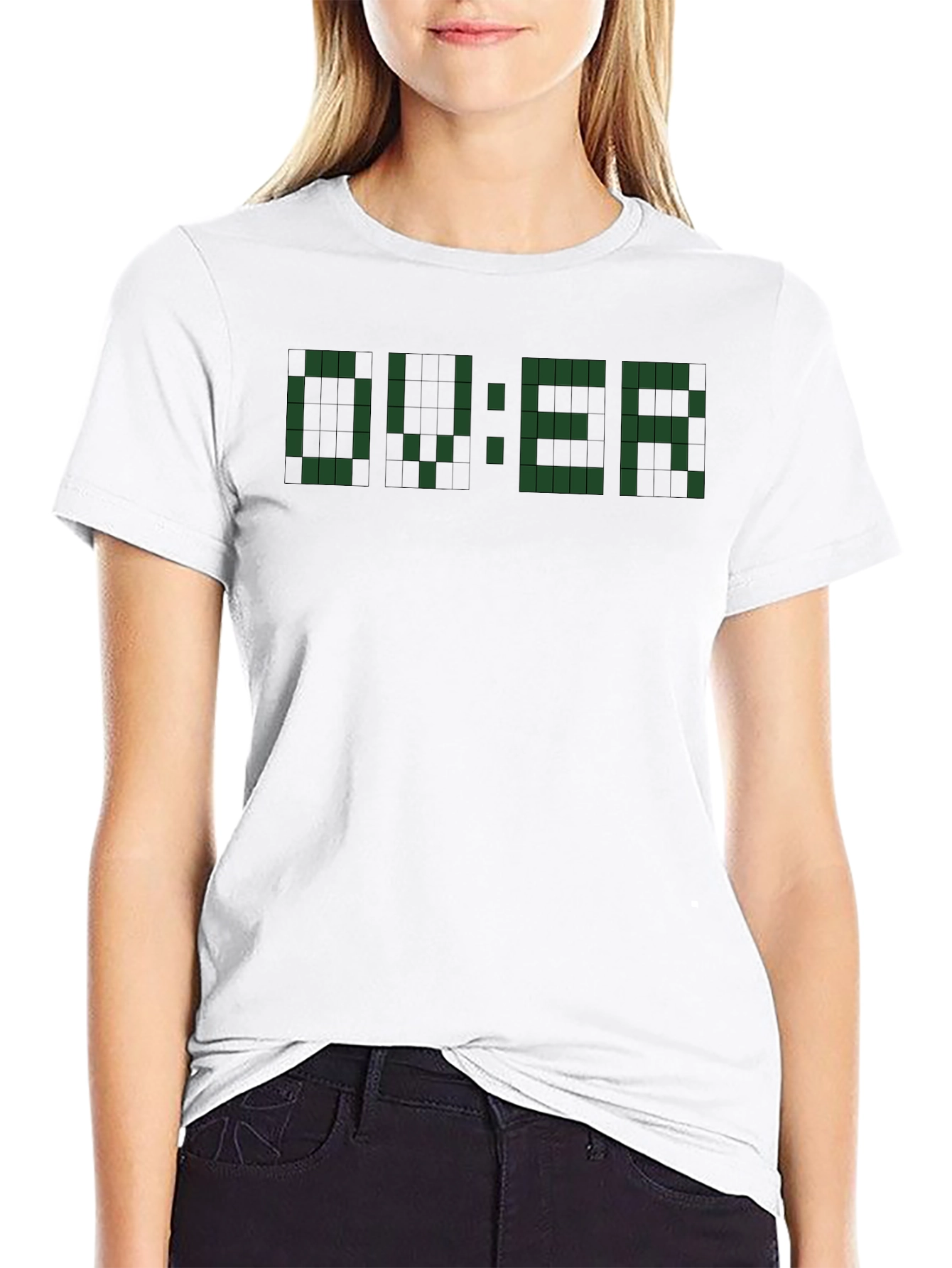Retro Gamer Over T-Shirt - Pixelated Design