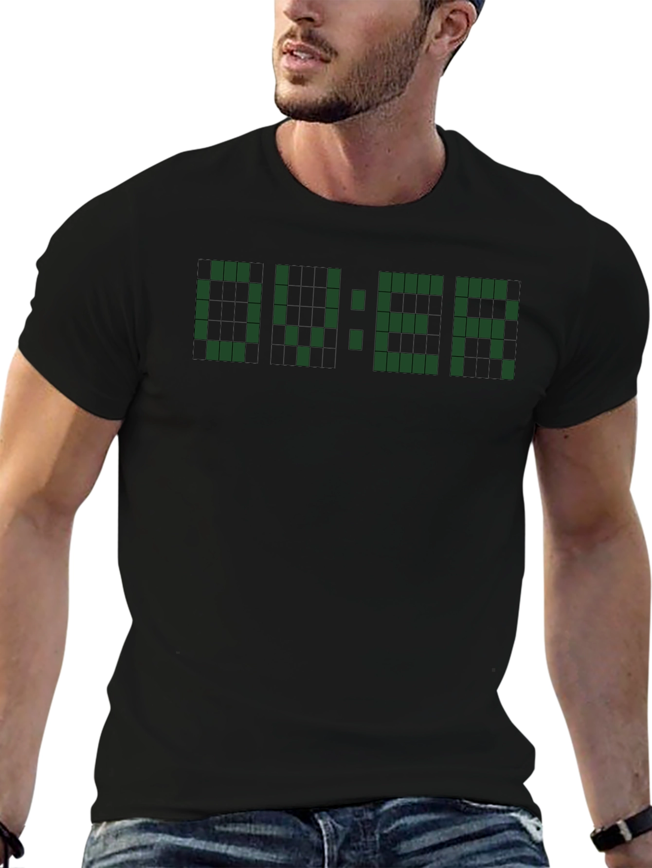 Retro Gamer Over T-Shirt - Pixelated Design