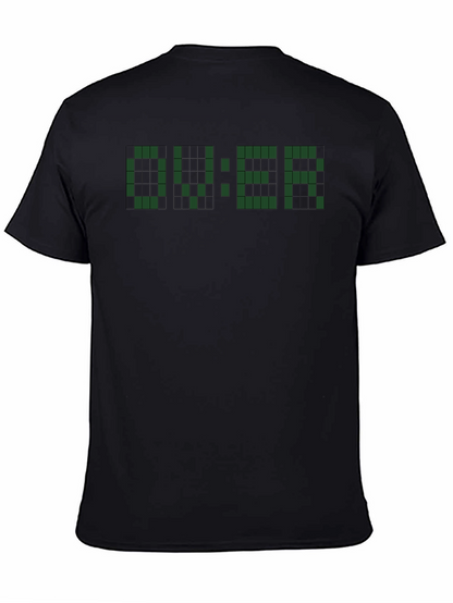 Retro Gamer Over T-Shirt - Pixelated Design