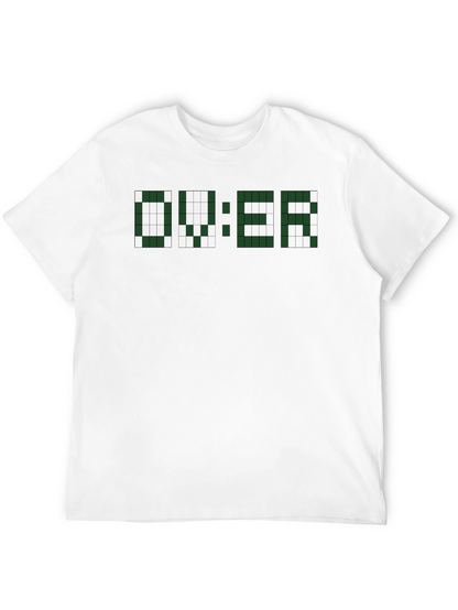Retro Gamer Over T-Shirt - Pixelated Design