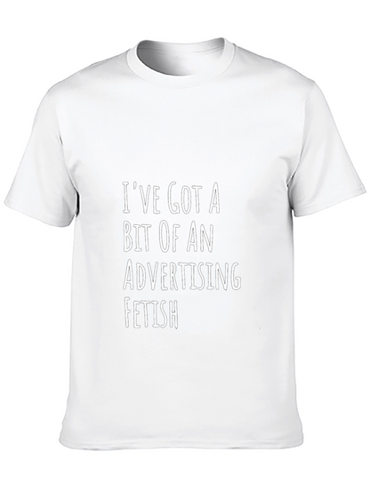 Advertising Fetish Graphic T-Shirt - Funny Slogan Tee