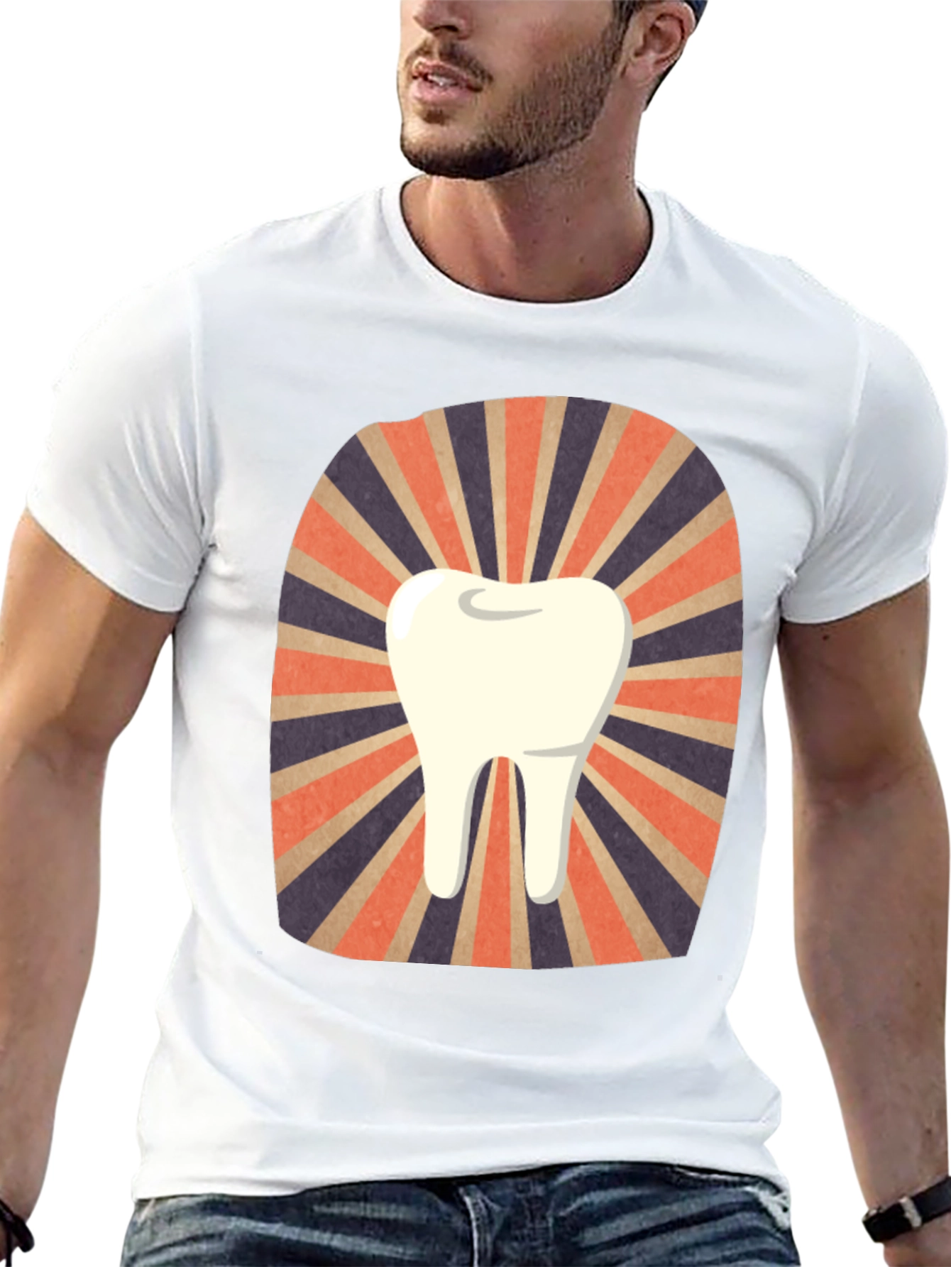 Retro Tooth Graphic Tee - Dentist Gift
