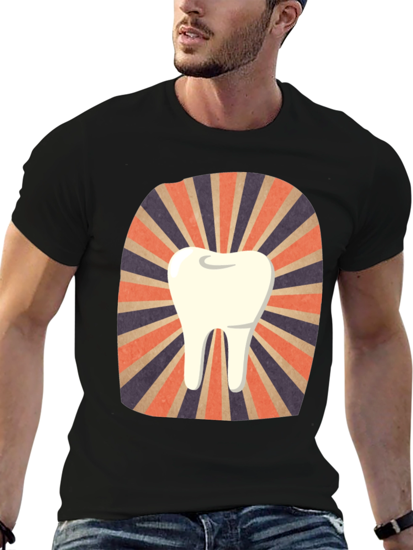 Retro Tooth Graphic Tee - Dentist Gift
