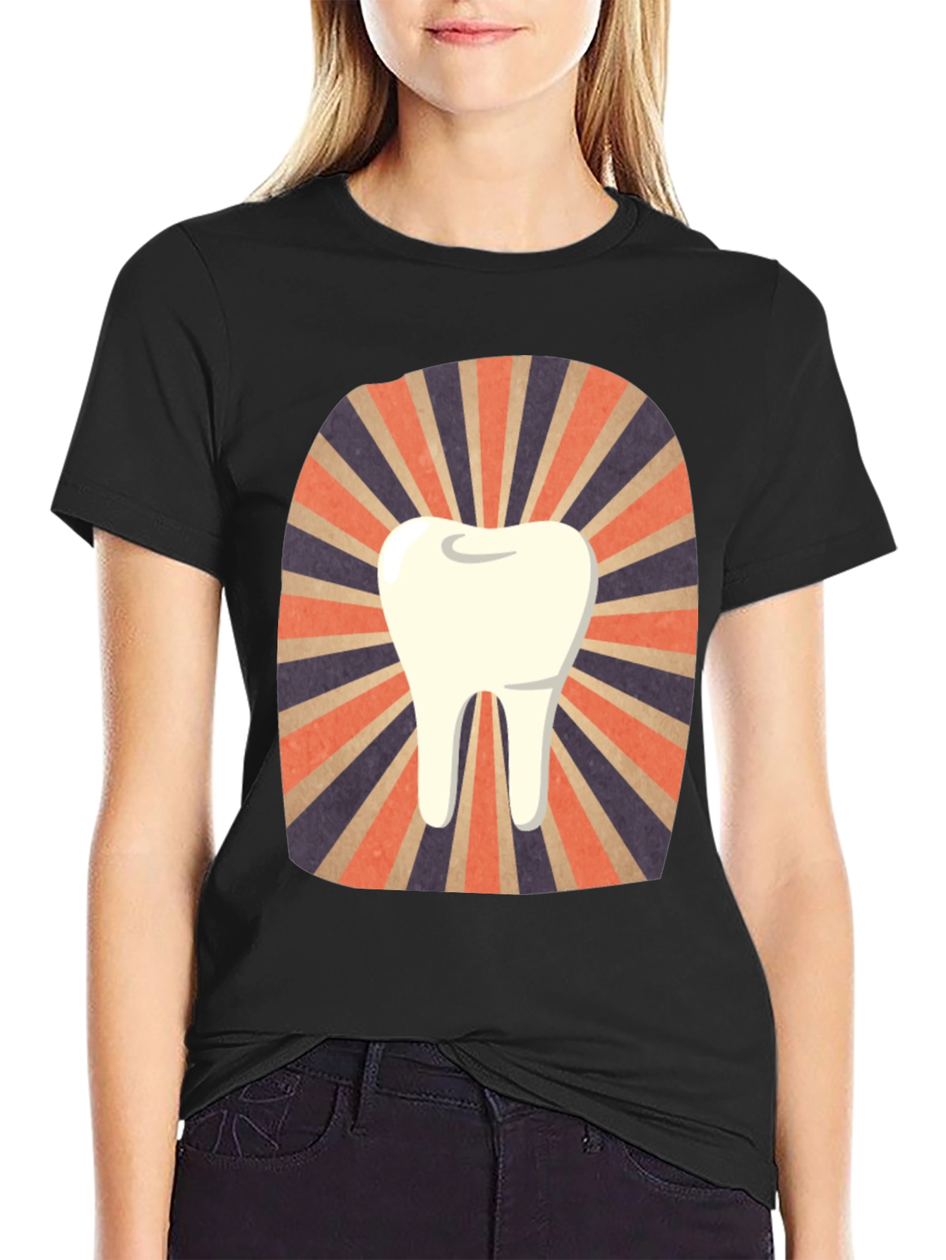 Retro Tooth Graphic Tee - Dentist Gift