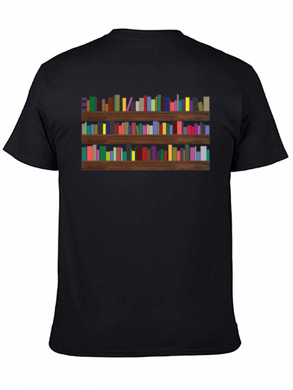 Bookcase Tee - Literary Graphic T-Shirt