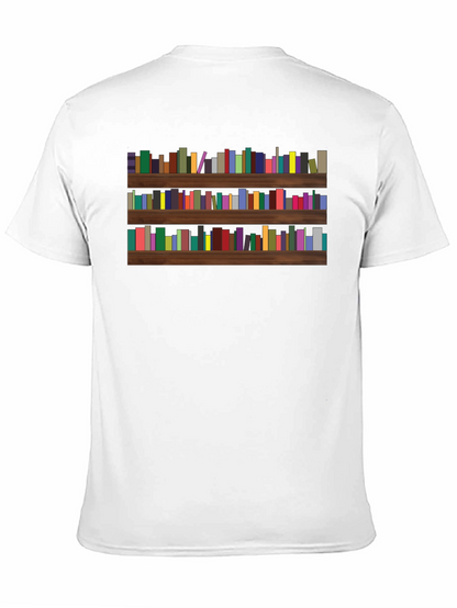 Bookcase Tee - Literary Graphic T-Shirt