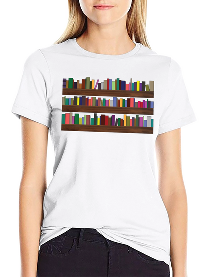 Bookcase Tee - Literary Graphic T-Shirt