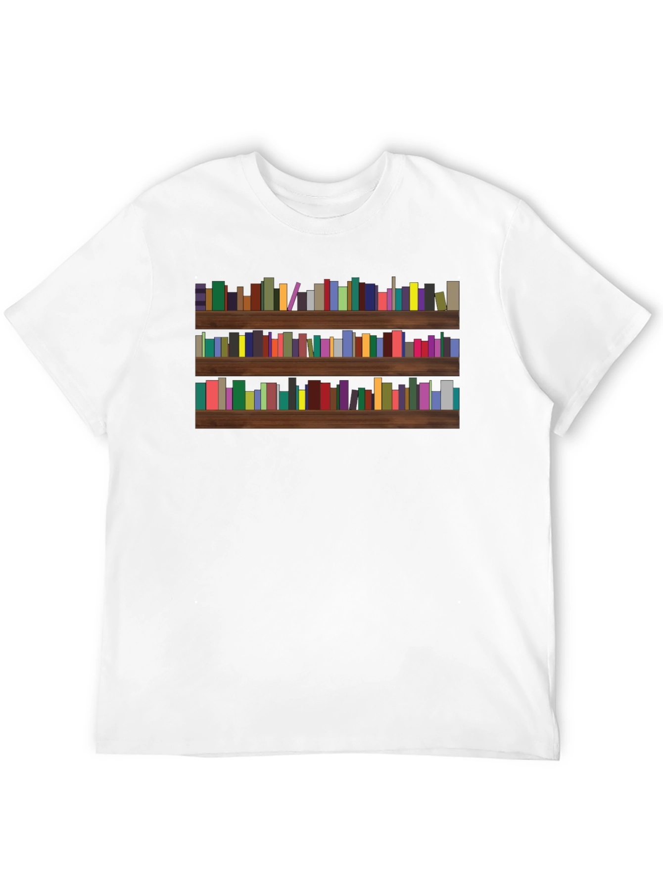 Bookcase Tee - Literary Graphic T-Shirt