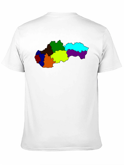 Slovakia Map Graphic Tee - Black Unisex T-Shirt