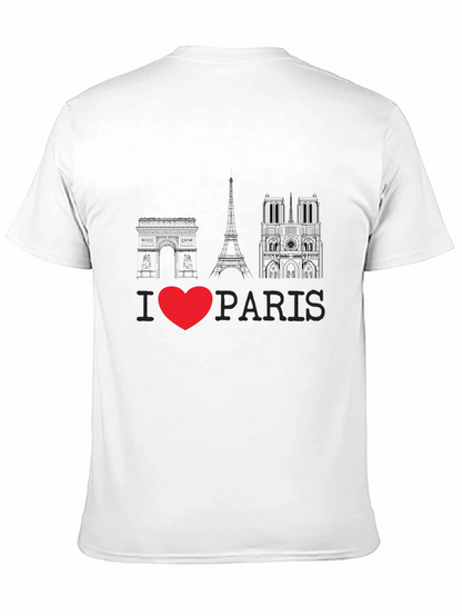 I Love Paris Black Graphic Tee