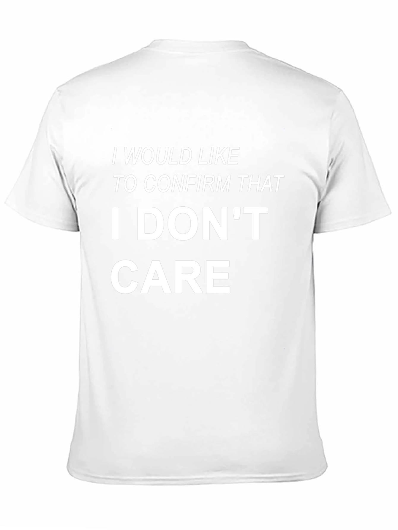 I Dont Care Graphic Tee - Black T-Shirt