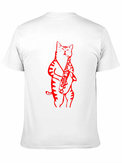 Cool Cat Saxophone Graphic Tee