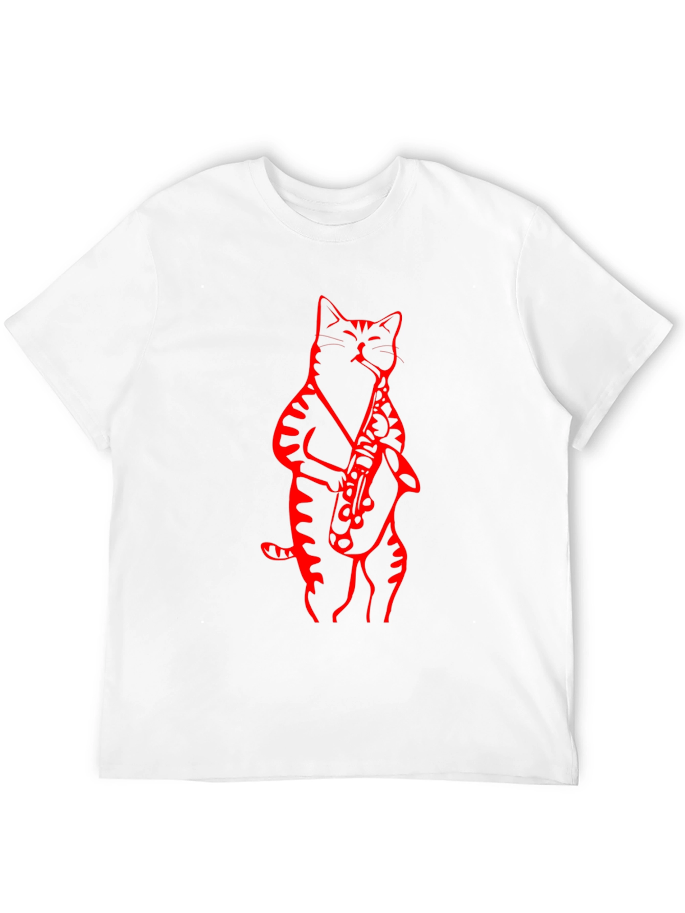 Cool Cat Saxophone Graphic Tee