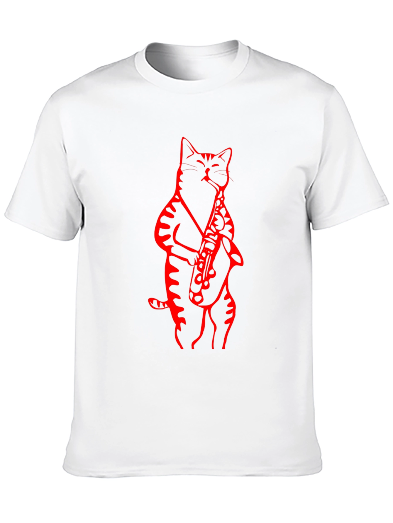 Cool Cat Saxophone Graphic Tee