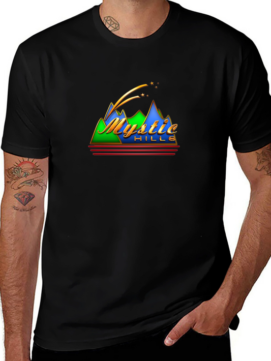 Mystic Hills Graphic Tee - Retro Mountain T-Shirt