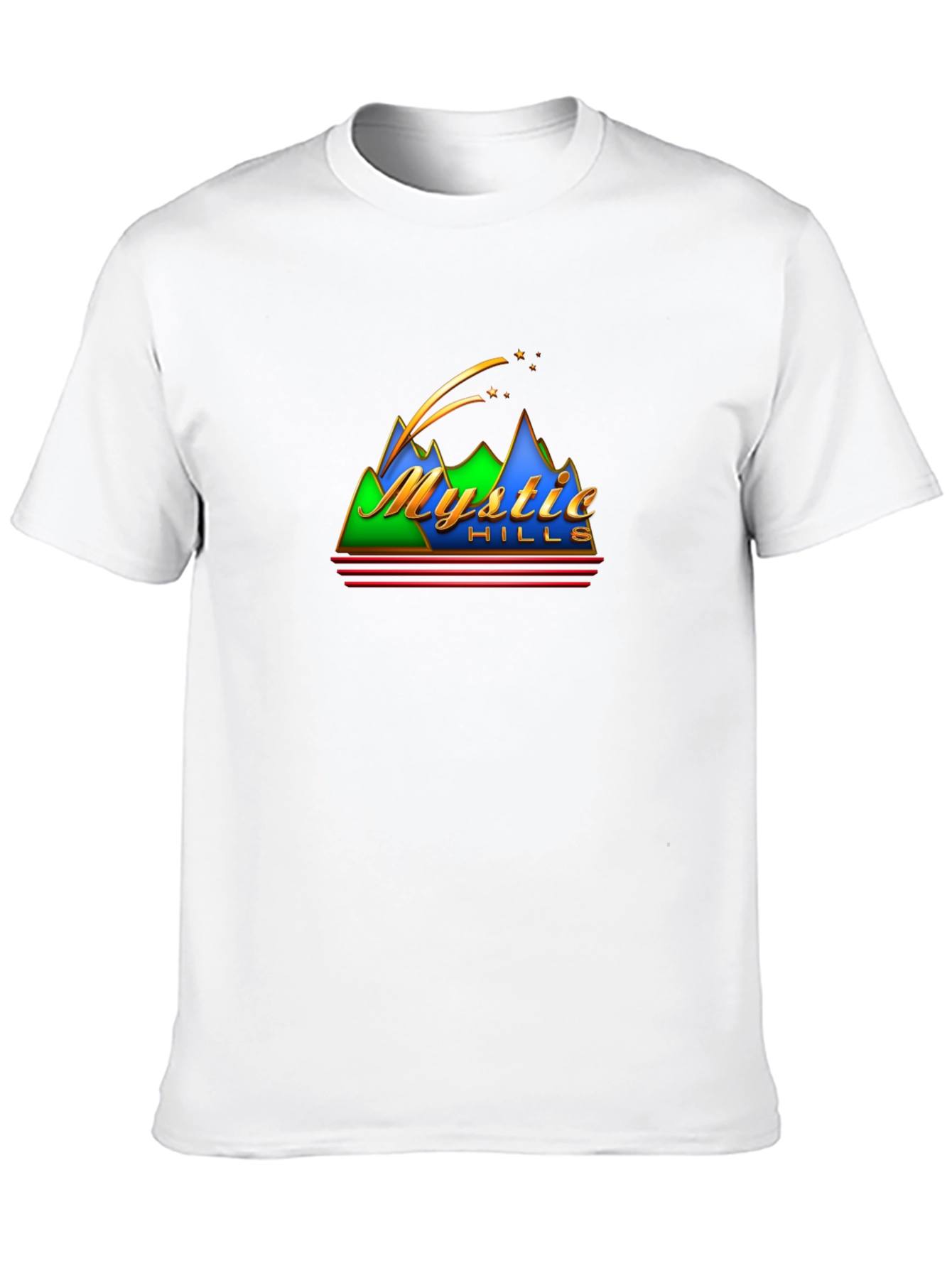 Mystic Hills Graphic Tee - Retro Mountain T-Shirt