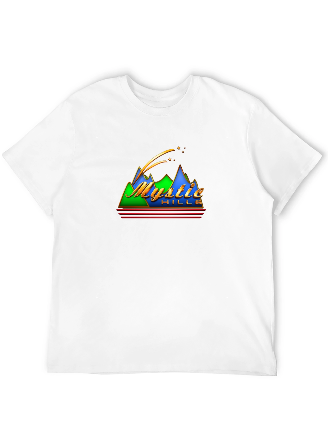 Mystic Hills Graphic Tee - Retro Mountain T-Shirt