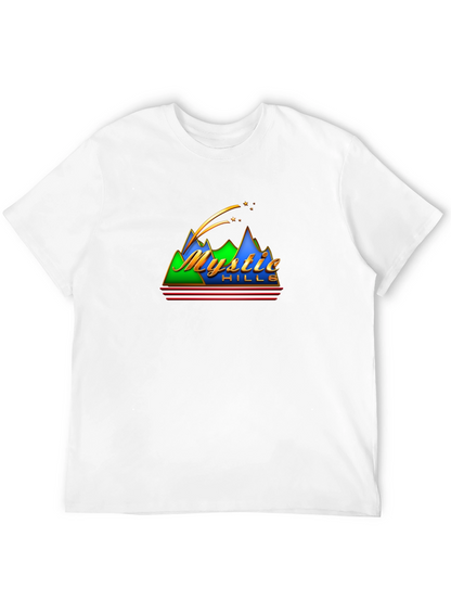 Mystic Hills Graphic Tee - Retro Mountain T-Shirt