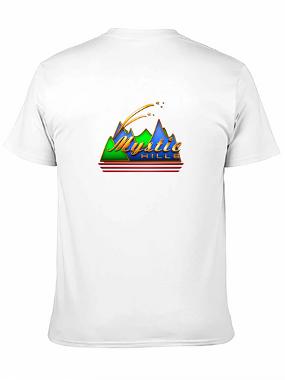Mystic Hills Graphic Tee - Retro Mountain T-Shirt