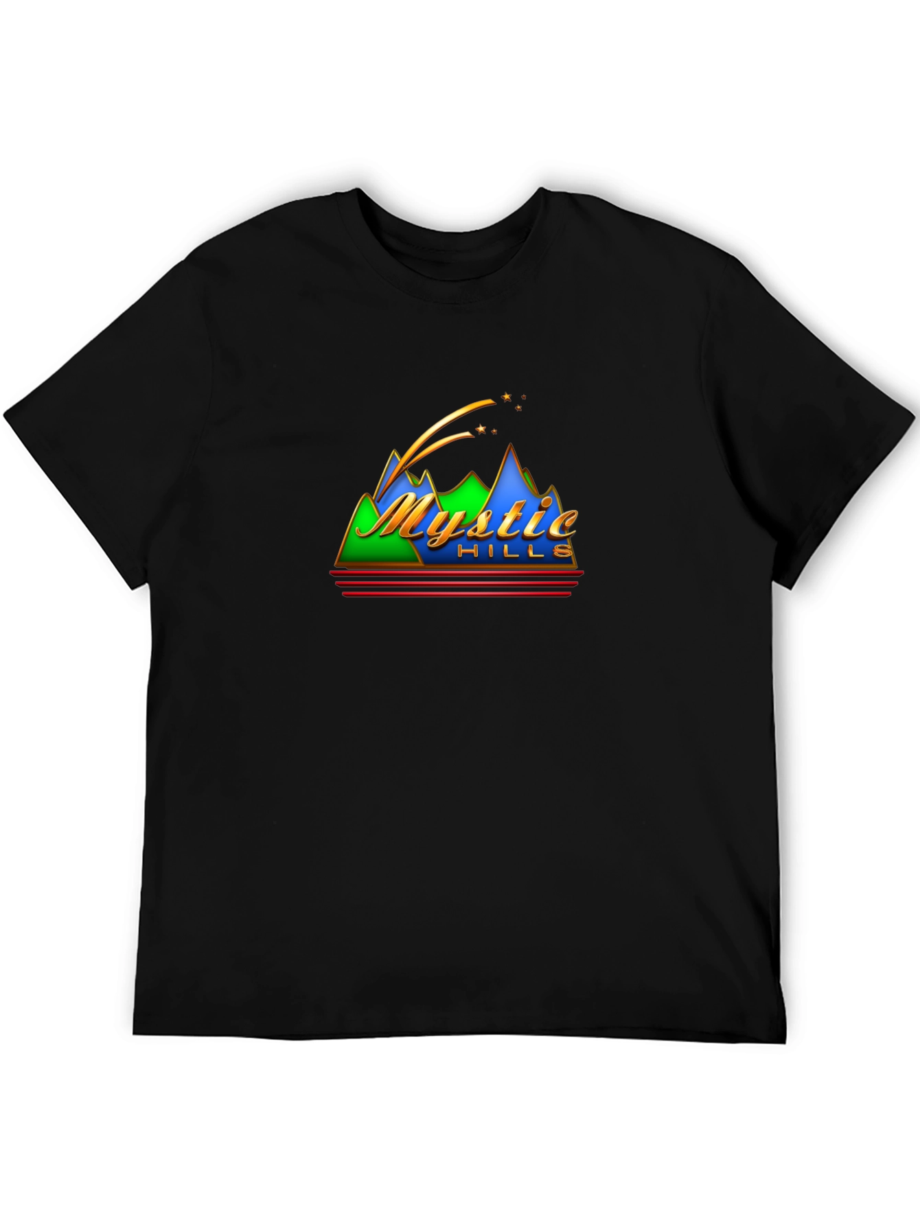 Mystic Hills Graphic Tee - Retro Mountain T-Shirt