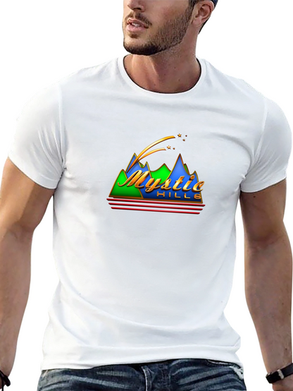 Mystic Hills Graphic Tee - Retro Mountain T-Shirt