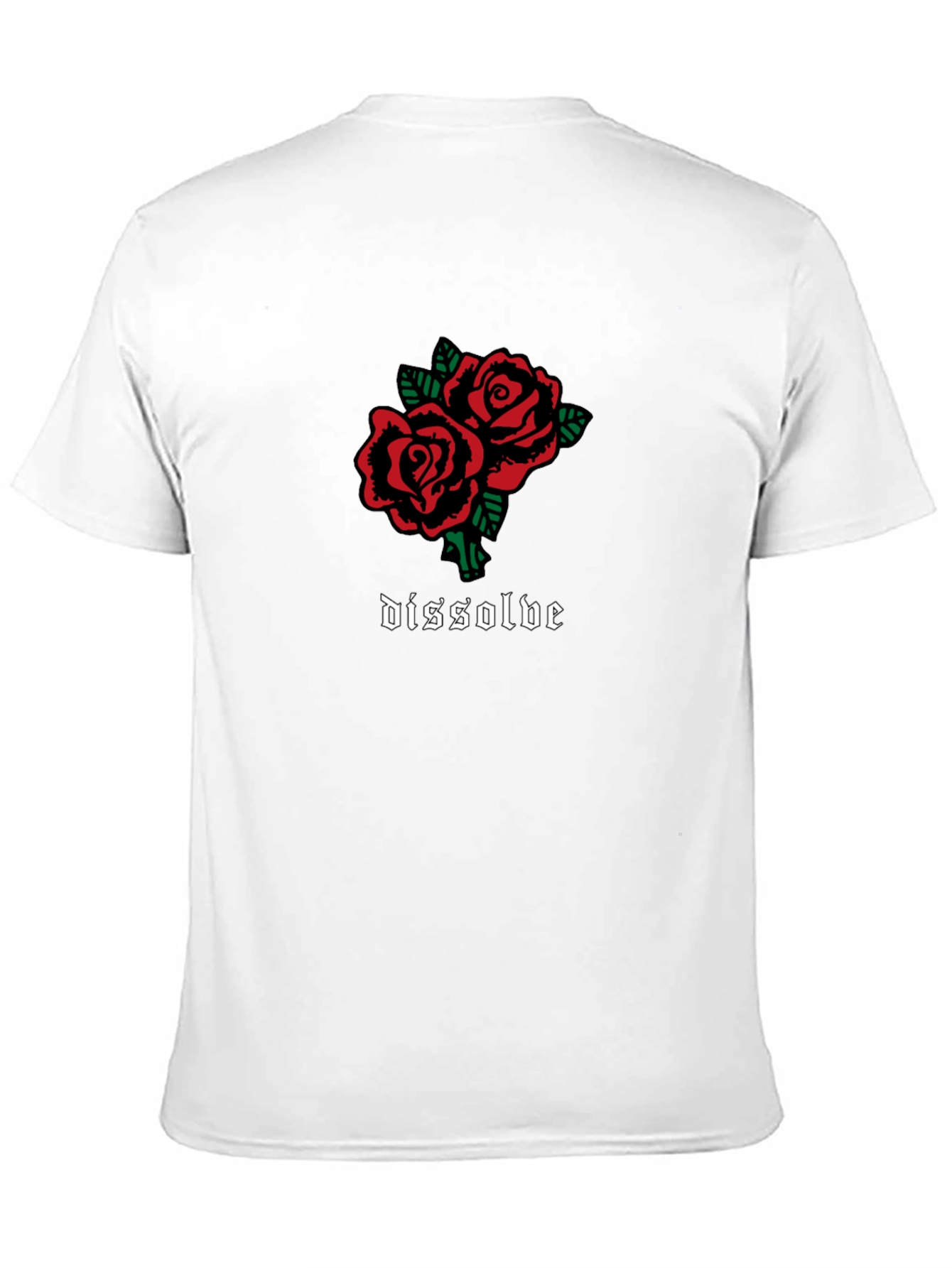 Dissolve Rose Graphic Black T-Shirt
