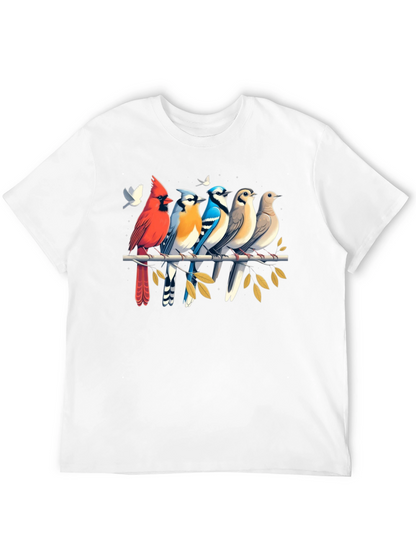 Birds on Branch Graphic Tee - Black