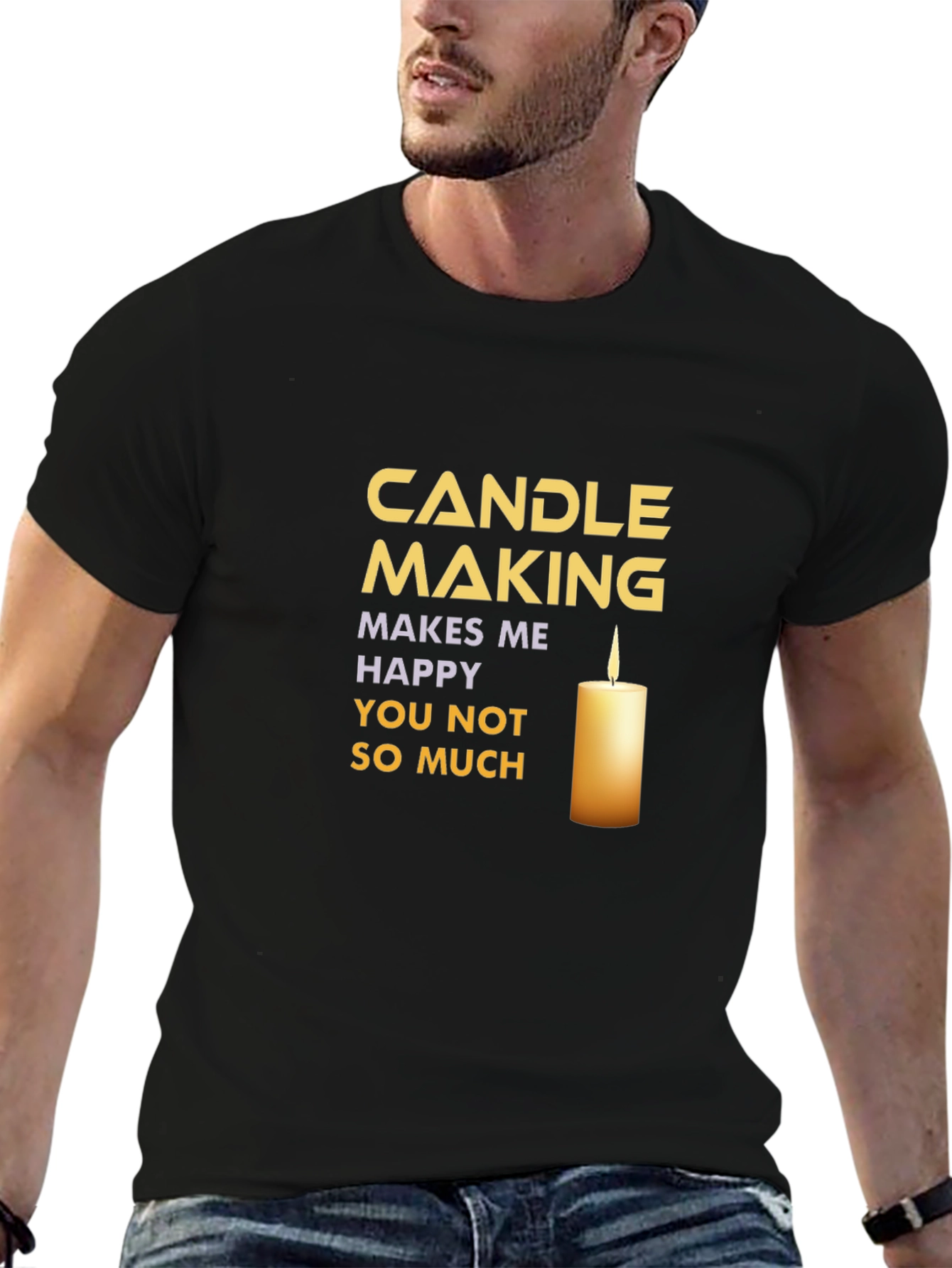 Candle Making T-Shirt: Makes Me Happy!