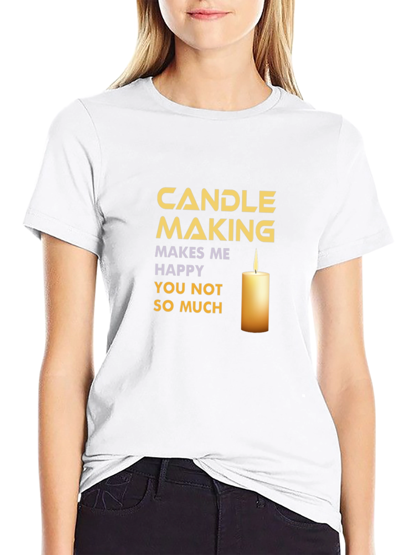 Candle Making T-Shirt: Makes Me Happy!