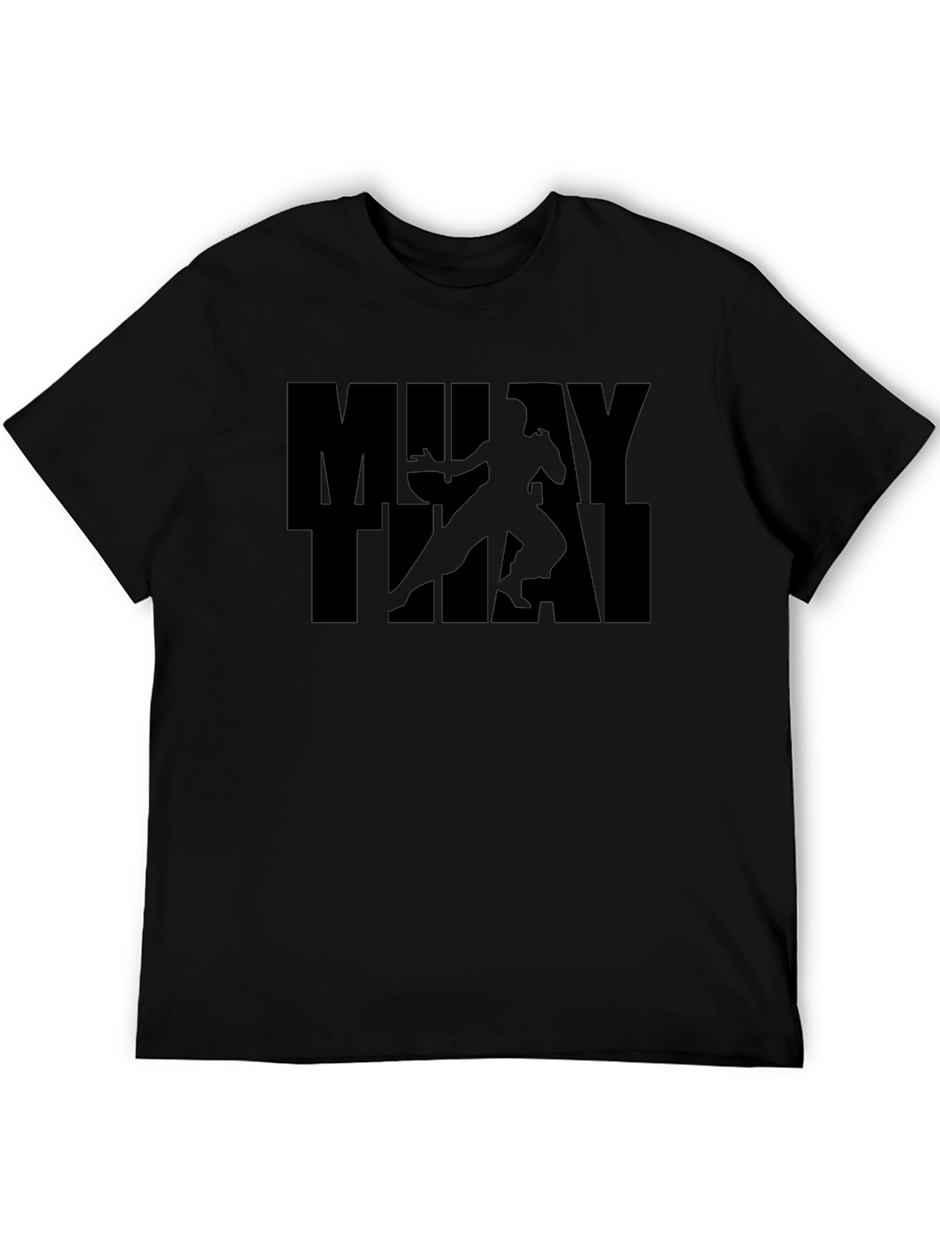 Muay Thai Graphic Tee - Black Martial Arts Shirt