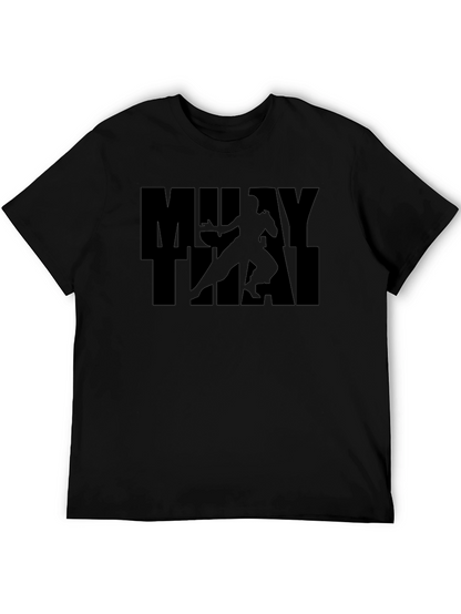Muay Thai Graphic Tee - Black Martial Arts Shirt