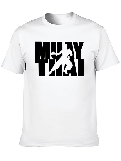 Muay Thai Graphic Tee - Black Martial Arts Shirt
