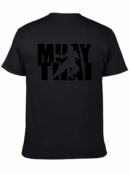 Muay Thai Graphic Tee - Black Martial Arts Shirt
