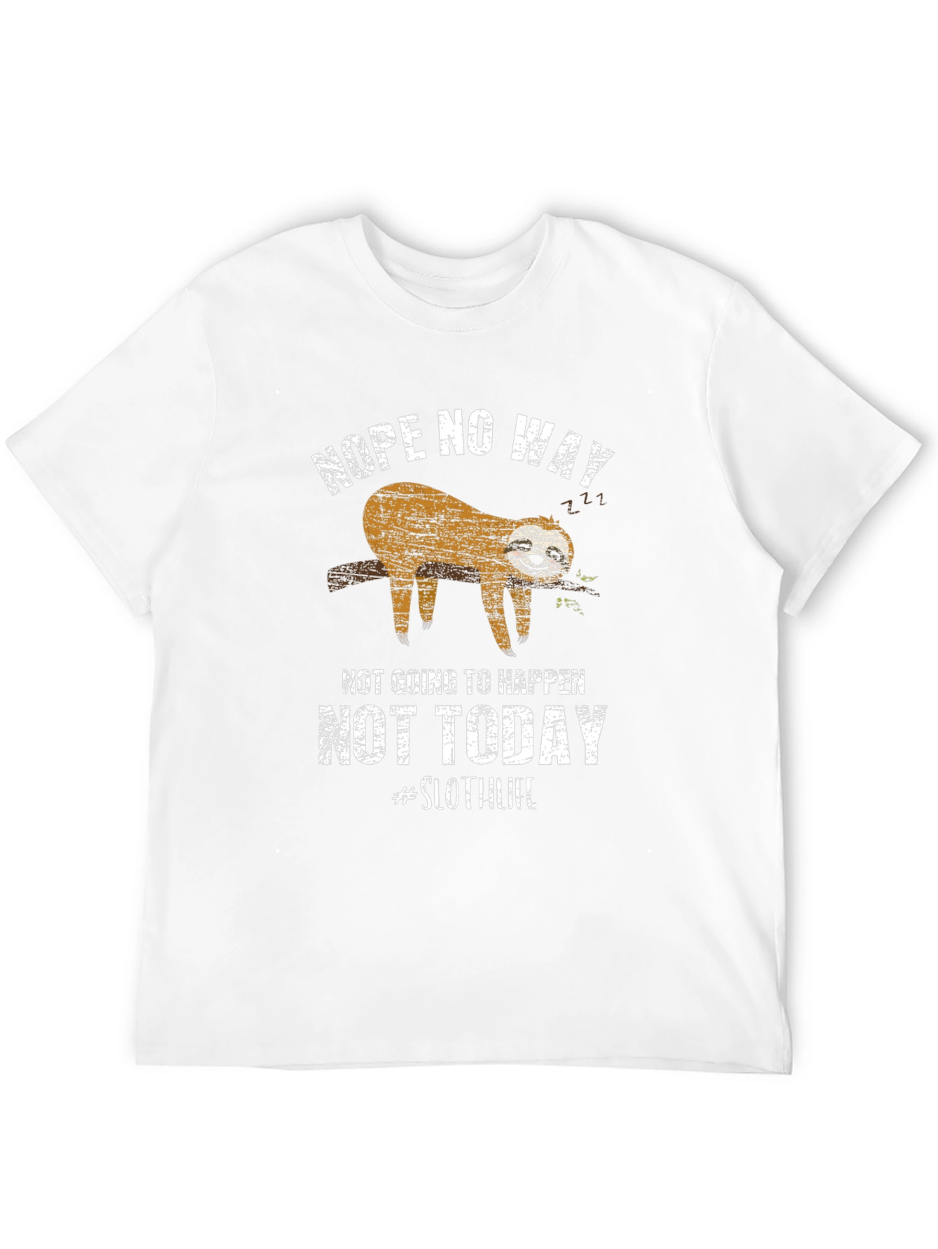 Nope Not Today Sloth Graphic Tee