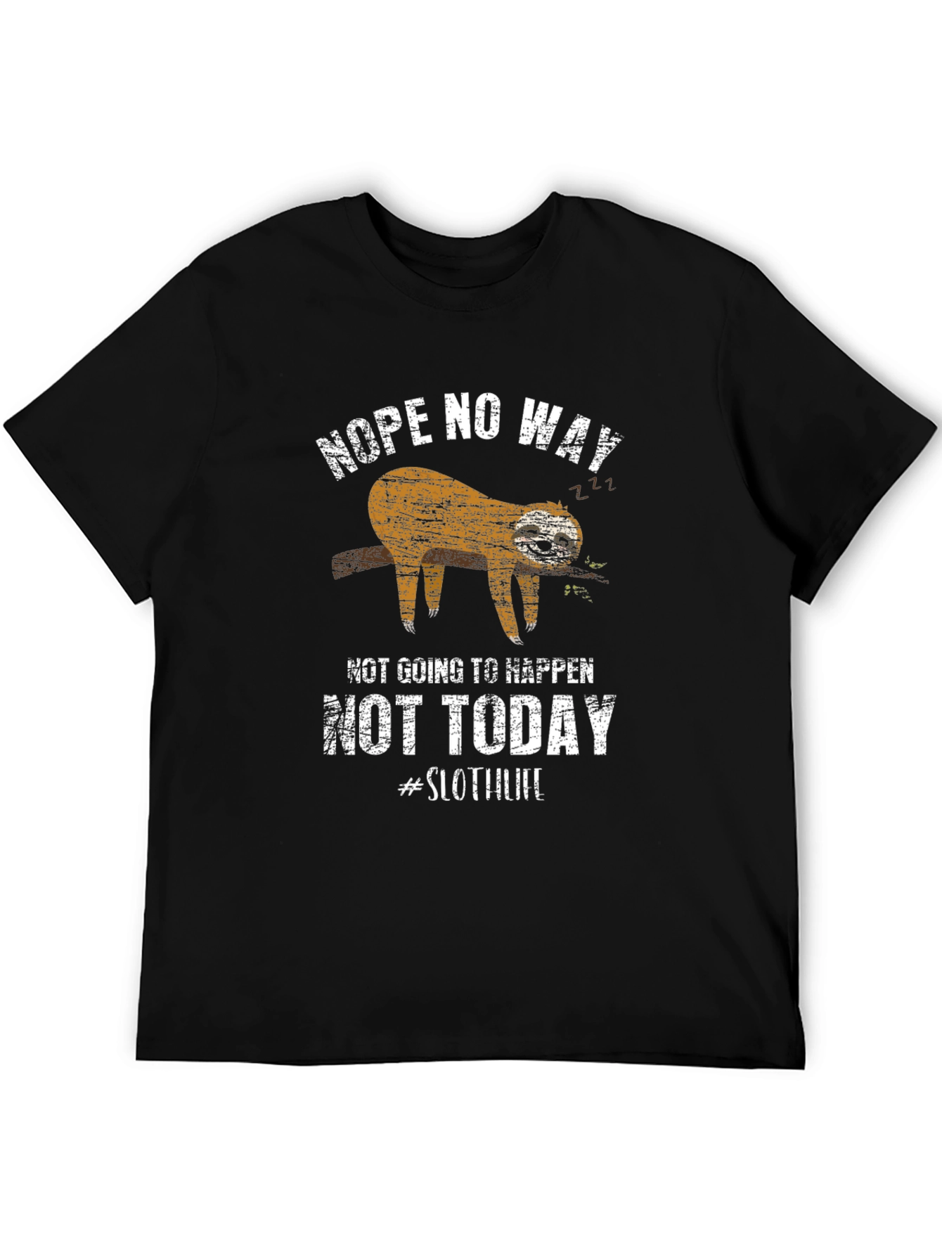 Nope Not Today Sloth Graphic Tee