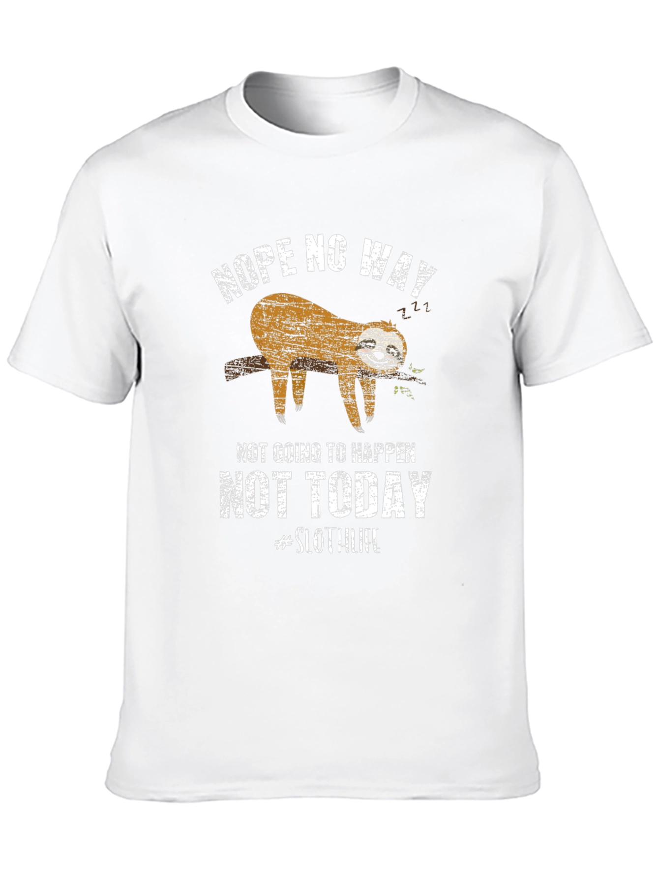 Nope Not Today Sloth Graphic Tee