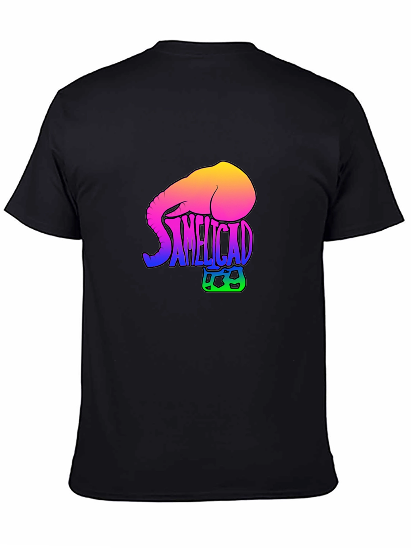 SAMELICAD Elephant Rainbow Graphic T-Shirt