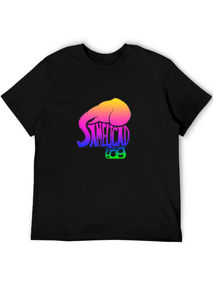 SAMELICAD Elephant Rainbow Graphic T-Shirt