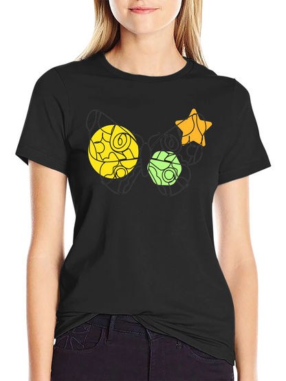 Geometric Shapes T-Shirt - Black