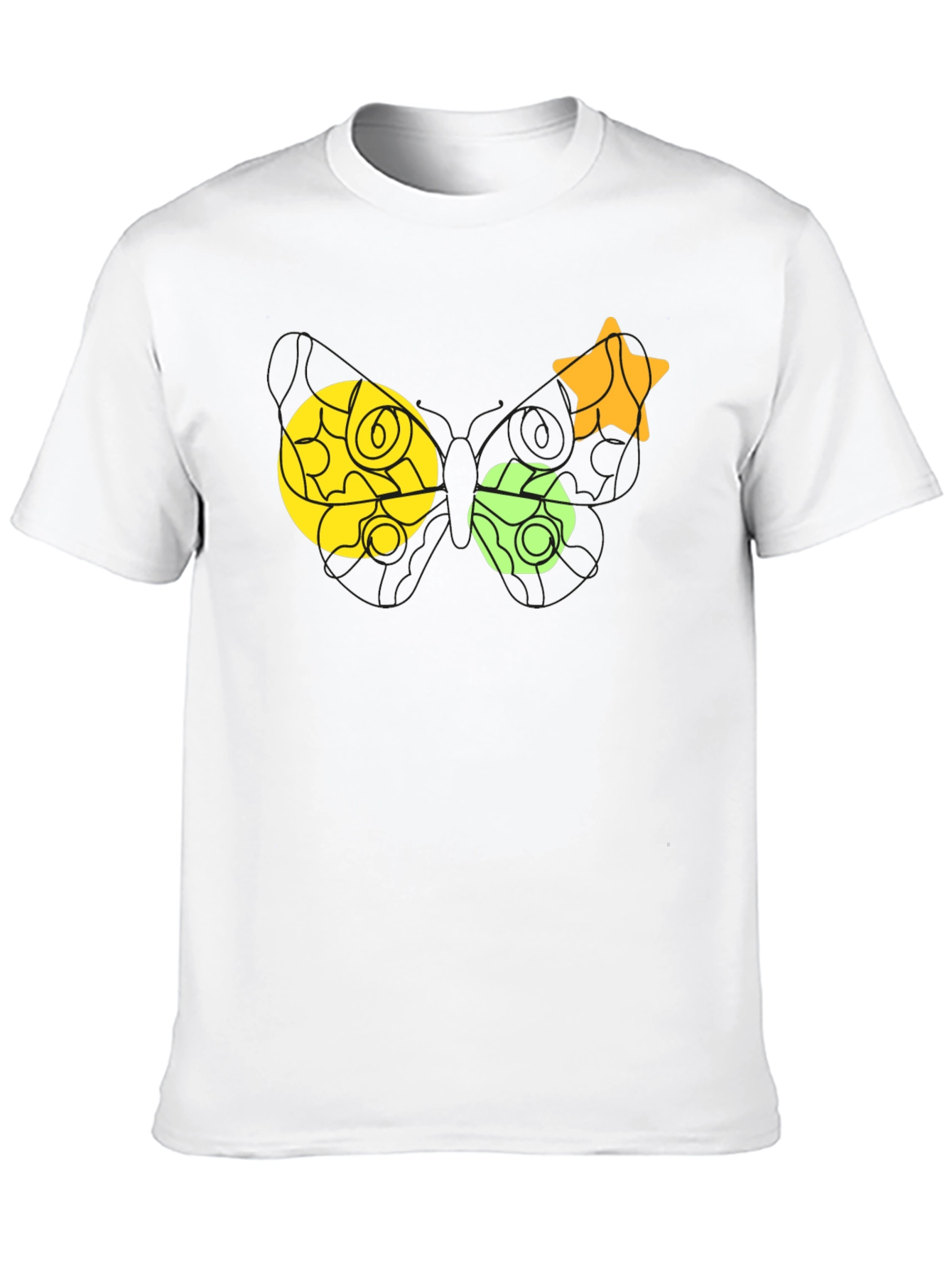 Geometric Shapes T-Shirt - Black