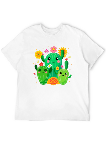 Cute Cactus Crew Graphic Tee - Fun & Stylish
